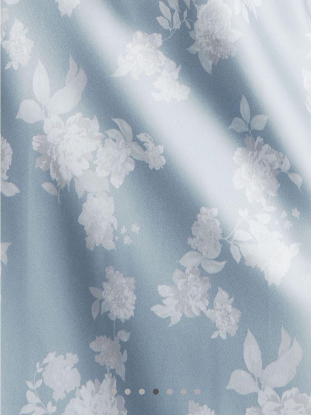 BHLDN Powder Blue Satin Floral Maxi Dress - Picture 3 of 8